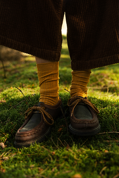 mushrooms ribbed socks